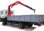 Бортовая машина -437043 с краном манипулятором FASSI F80A.22